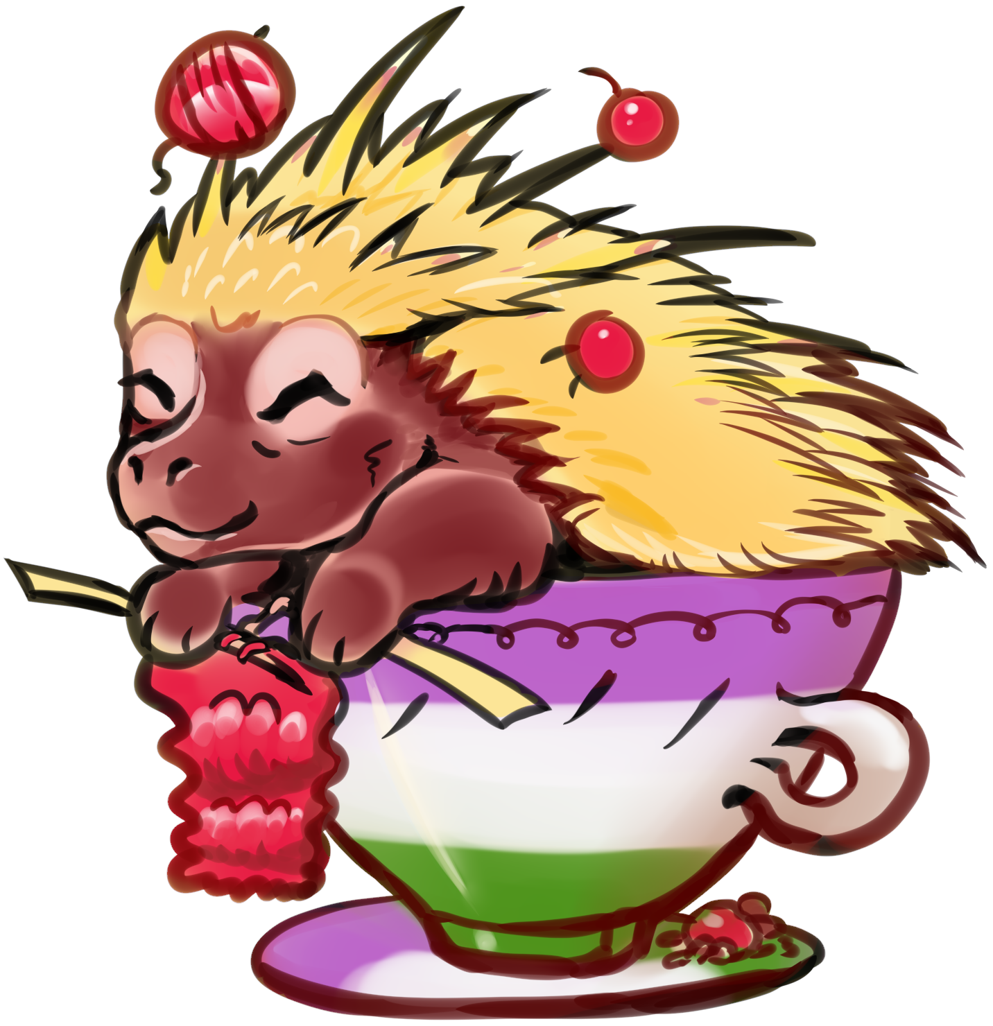 Midge Waterproof Vinyl Sticker